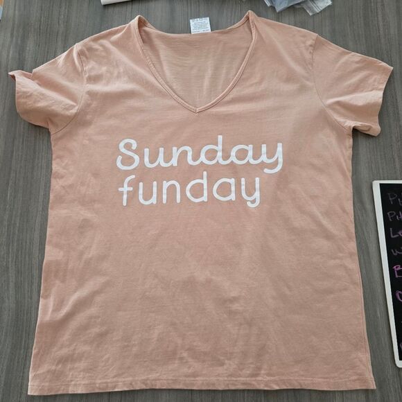 Peach 'Sunday Funday' T-Shirt - Picture 3 of 8